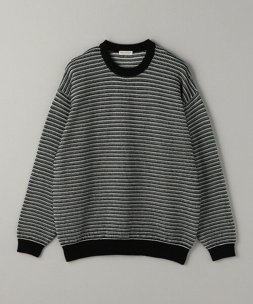 BEAUTY&YOUTH UNITED ARROWS / ビューティー&ユース ユナイテッドアローズ ニット・セーター | レトロ パターン クルーネック ニット | 詳細9