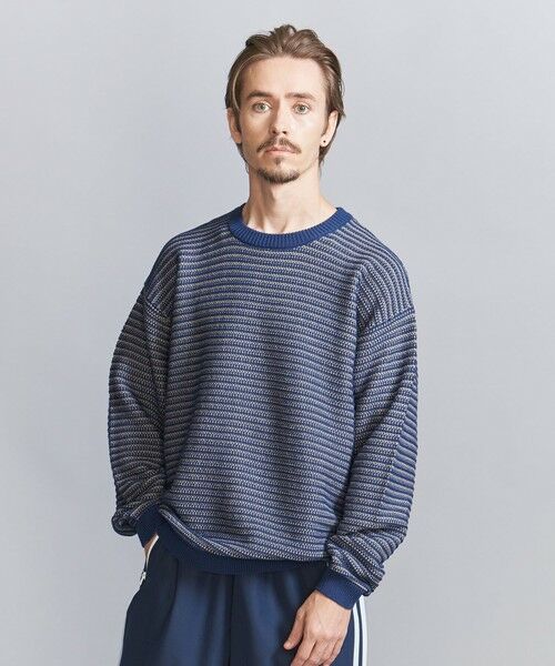 BEAUTY&YOUTH UNITED ARROWS / ビューティー&ユース ユナイテッドアローズ ニット・セーター | レトロ パターン クルーネック ニット ‐ウォッシャブル‐ | 詳細19