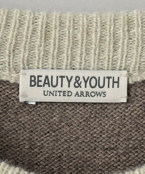 BEAUTY&YOUTH UNITED ARROWS / ビューティー&ユース ユナイテッドアローズ ニット・セーター | アルパカミックス クレイジーパターン クルーネック ニット | 詳細20