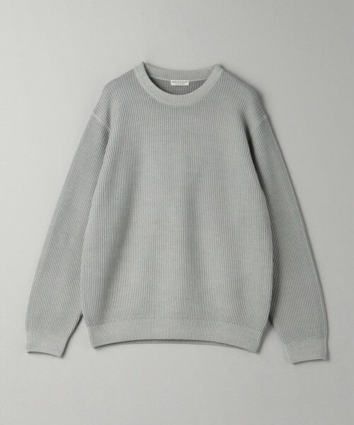 BEAUTY&YOUTH UNITED ARROWS / ビューティー&ユース ユナイテッドアローズ ニット・セーター | フェード アゼ クルーネック ニット -ウォッシャブル- | 詳細3