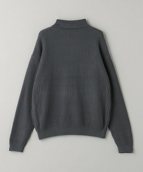 BEAUTY&YOUTH UNITED ARROWS / ビューティー&ユース ユナイテッドアローズ ニット・セーター | グリッド アゼ 3B ポロニット | 詳細16