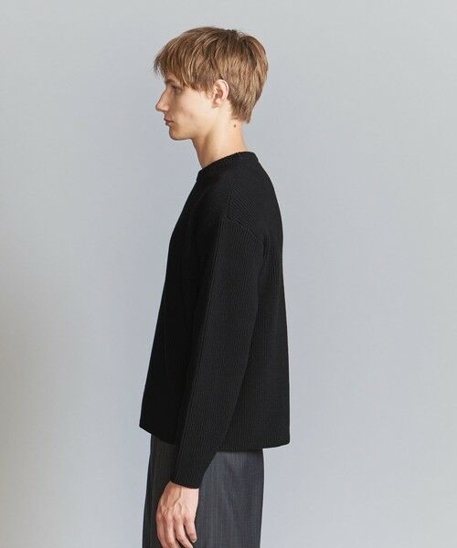 BEAUTY&YOUTH UNITED ARROWS / ビューティー&ユース ユナイテッドアローズ ニット・セーター | 【WEB限定】ウォッシャブル アゼ ニット Tシャツ | 詳細12