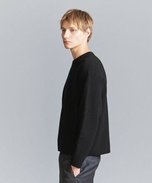 BEAUTY&YOUTH UNITED ARROWS / ビューティー&ユース ユナイテッドアローズ ニット・セーター | 【WEB限定】ウォッシャブル アゼ ニット Tシャツ | 詳細8