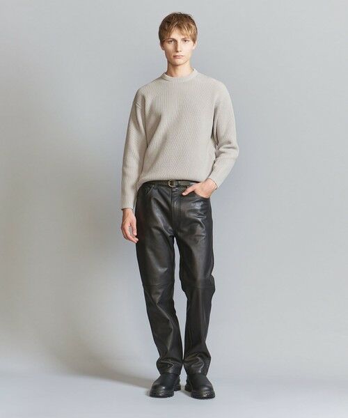 BEAUTY&YOUTH UNITED ARROWS / ビューティー&ユース ユナイテッドアローズ ニット・セーター | 【WEB限定】ウォッシャブル アゼ ニット Tシャツ | 詳細22