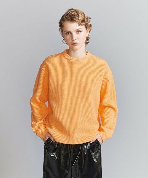 BEAUTY&YOUTH UNITED ARROWS / ビューティー&ユース ユナイテッドアローズ ニット・セーター | 【WEB限定】ウォッシャブル アゼ ニット Tシャツ | 詳細23