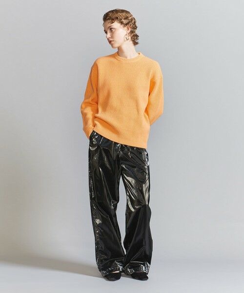 BEAUTY&YOUTH UNITED ARROWS / ビューティー&ユース ユナイテッドアローズ ニット・セーター | 【WEB限定】ウォッシャブル アゼ ニット Tシャツ | 詳細24