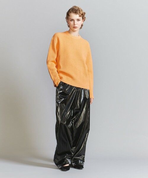 BEAUTY&YOUTH UNITED ARROWS / ビューティー&ユース ユナイテッドアローズ ニット・セーター | 【WEB限定】ウォッシャブル アゼ ニット Tシャツ | 詳細25