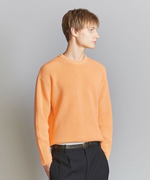 BEAUTY&YOUTH UNITED ARROWS / ビューティー&ユース ユナイテッドアローズ ニット・セーター | 【WEB限定】ウォッシャブル アゼ ニット Tシャツ | 詳細26