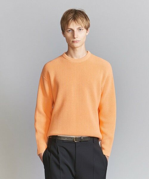 BEAUTY&YOUTH UNITED ARROWS / ビューティー&ユース ユナイテッドアローズ ニット・セーター | 【WEB限定】ウォッシャブル アゼ ニット Tシャツ | 詳細27