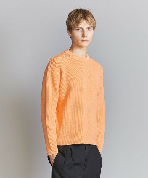 BEAUTY&YOUTH UNITED ARROWS / ビューティー&ユース ユナイテッドアローズ ニット・セーター | 【WEB限定】ウォッシャブル アゼ ニット Tシャツ | 詳細28