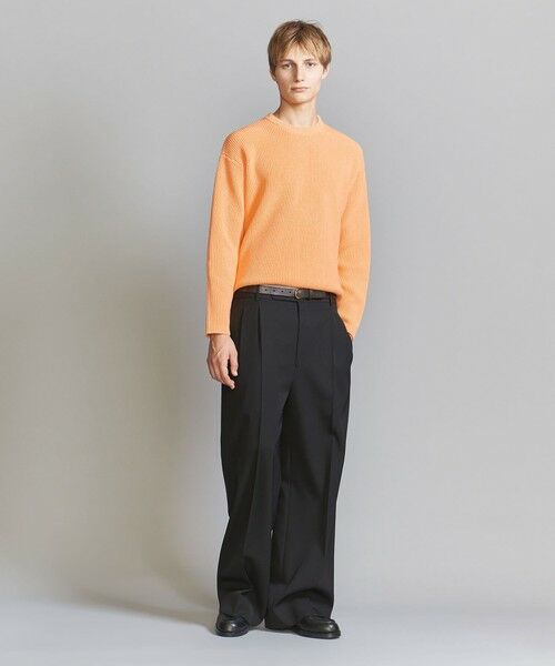 BEAUTY&YOUTH UNITED ARROWS / ビューティー&ユース ユナイテッドアローズ ニット・セーター | 【WEB限定】ウォッシャブル アゼ ニット Tシャツ | 詳細30