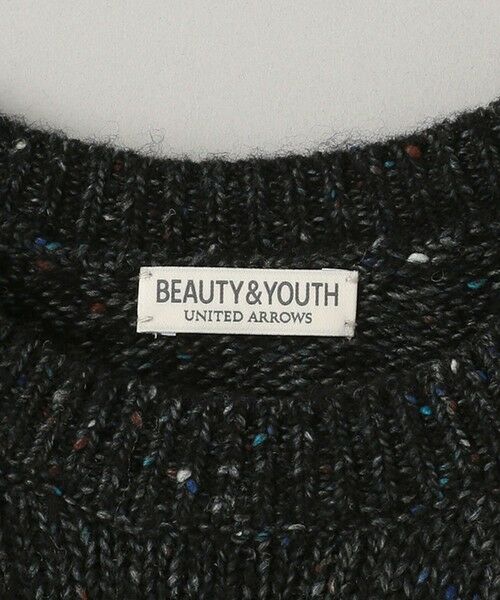 BEAUTY&YOUTH UNITED ARROWS / ビューティー&ユース ユナイテッドアローズ ニット・セーター | ヘアリー ネップ  クルーネック ニット | 詳細7