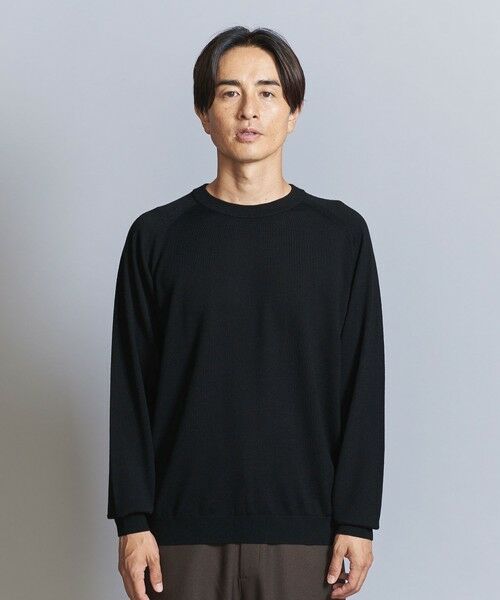 BEAUTY&YOUTH UNITED ARROWS / ビューティー&ユース ユナイテッドアローズ ニット・セーター | SUPER130 ウール クルーネック ニット  -ウォッシャブル- | 詳細3