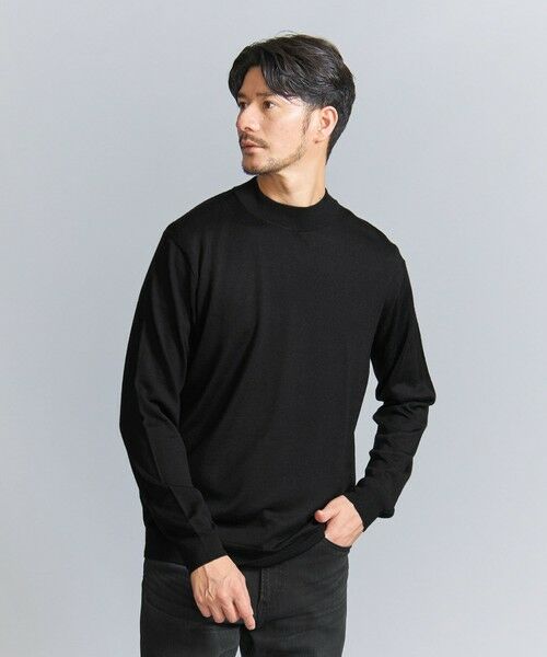 BEAUTY&YOUTH UNITED ARROWS / ビューティー&ユース ユナイテッドアローズ ニット・セーター | 【WEB限定 WARDROBE SMART】マシーンウォッシャブル ウールミックス ジャケット クルーネック | 詳細1