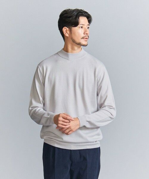 BEAUTY&YOUTH UNITED ARROWS / ビューティー&ユース ユナイテッドアローズ ニット・セーター | 【WEB限定 WARDROBE SMART】マシーンウォッシャブル ウールミックス ジャケット クルーネック | 詳細11