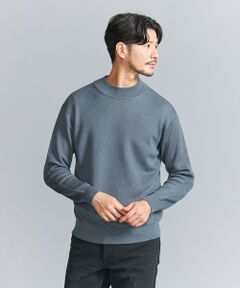 【WEB限定 WARDROBE SMART】マシーンウォッシャブル ウールミックス アゼ モックネック