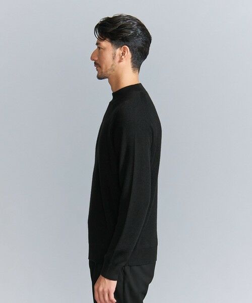 BEAUTY&YOUTH UNITED ARROWS / ビューティー&ユース ユナイテッドアローズ ニット・セーター | 【WEB限定 WARDROBE SMART】マシーンウォッシャブル ウールミックス アゼ モックネック | 詳細7