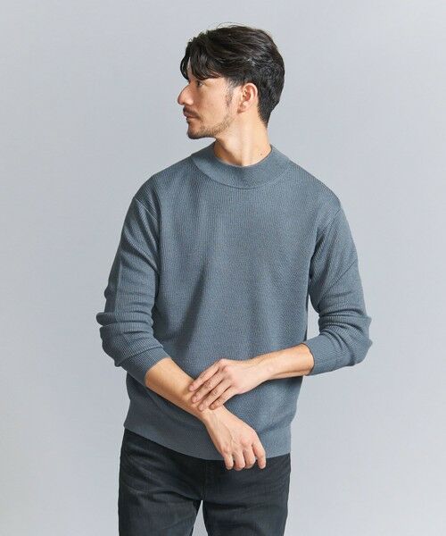 BEAUTY&YOUTH UNITED ARROWS / ビューティー&ユース ユナイテッドアローズ ニット・セーター | 【WEB限定 WARDROBE SMART】マシーンウォッシャブル ウールミックス アゼ モックネック | 詳細19