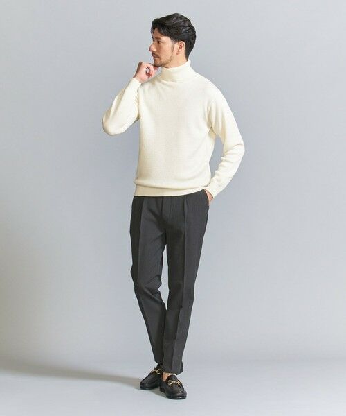 BEAUTY&YOUTH UNITED ARROWS / ビューティー&ユース ユナイテッドアローズ ニット・セーター | 【WEB限定 WARDROBE SMART】マシーンウォッシャブル ウールミックス アゼ タートルネック | 詳細3