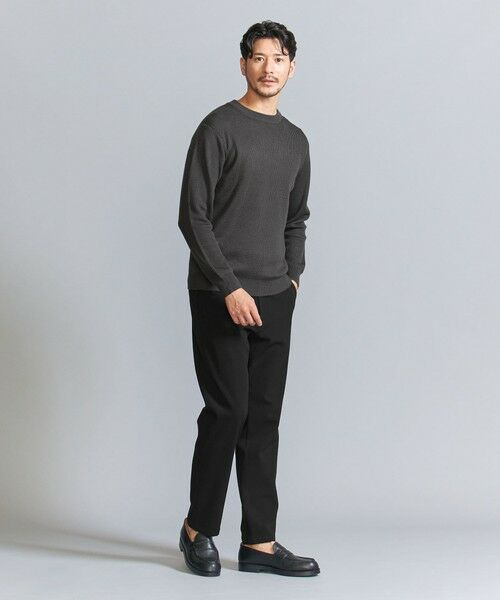 BEAUTY&YOUTH UNITED ARROWS / ビューティー&ユース ユナイテッドアローズ ニット・セーター | 【WEB限定 WARDROBE SMART】マシーンウォッシャブル ウールミックス アゼ クルーネック | 詳細8