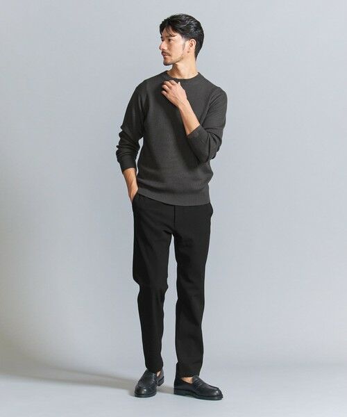 BEAUTY&YOUTH UNITED ARROWS / ビューティー&ユース ユナイテッドアローズ ニット・セーター | 【WEB限定 WARDROBE SMART】マシーンウォッシャブル ウールミックス アゼ クルーネック | 詳細14