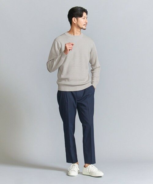 BEAUTY&YOUTH UNITED ARROWS / ビューティー&ユース ユナイテッドアローズ ニット・セーター | 【WEB限定 WARDROBE SMART】マシーンウォッシャブル ウールミックス アゼ クルーネック | 詳細15