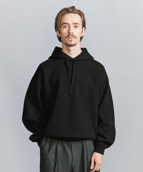 BEAUTY&YOUTH UNITED ARROWS / ビューティー&ユース ユナイテッドアローズ ニット・セーター | ミラノリブ ニット スウェット パーカ ‐ウォッシャブル‐ | 詳細1