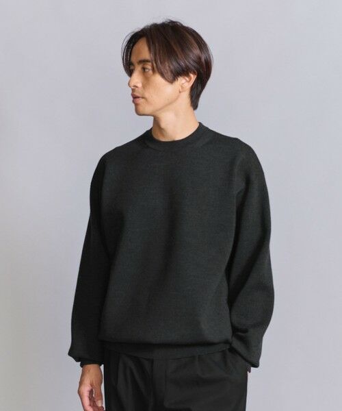 BEAUTY&YOUTH UNITED ARROWS / ビューティー&ユース ユナイテッドアローズ ニット・セーター | HI-LINE ウール スムース クルーネック ニット ‐ウォッシャブル‐ | 詳細2