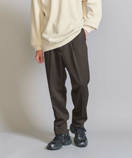 BEAUTY&YOUTH UNITED ARROWS / ビューティー&ユース ユナイテッドアローズ その他パンツ | トリコチンツイル 1プリーツ テーパード パンツ | 詳細24