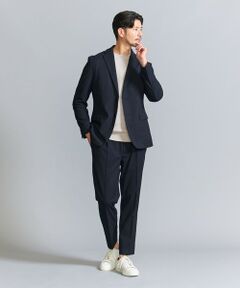 【WEB限定 WARDROBE SMART】DELEGANT サキソニー セットアップ/ジャケット＆イージーパンツ