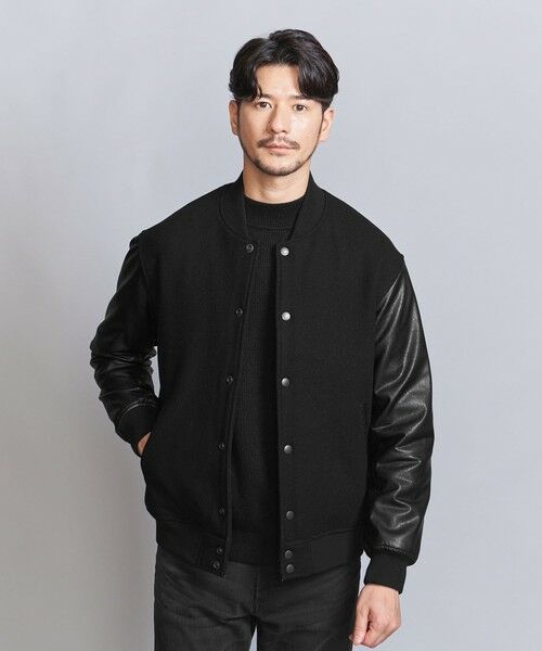 BEAUTY&YOUTH UNITED ARROWS / ビューティー&ユース ユナイテッドアローズ その他アウター | 【WEB限定 WARDROBE SMART】ブラックメルトン レザーライク スタジャン | 詳細2