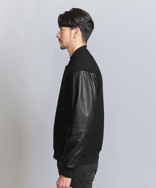 BEAUTY&YOUTH UNITED ARROWS / ビューティー&ユース ユナイテッドアローズ その他アウター | 【WEB限定 WARDROBE SMART】ブラックメルトン レザーライク スタジャン | 詳細5