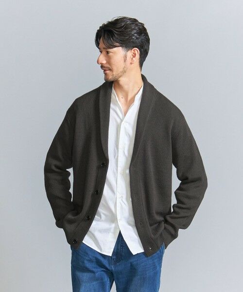 BEAUTY&YOUTH UNITED ARROWS / ビューティー&ユース ユナイテッドアローズ カーディガン・ボレロ | 【WEB限定 WARDROBE SMART】ウォッシャブル ショールカラー カーディガン | 詳細5