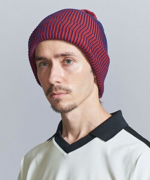 BEAUTY&YOUTH UNITED ARROWS / ビューティー&ユース ユナイテッドアローズ ニットキャップ | 【別注】 ＜Racal＞ ミックス ボンボン ニット キャップ | 詳細15