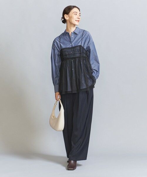 BEAUTY&YOUTH UNITED ARROWS / ビューティー&ユース ユナイテッドアローズ シャツ・ブラウス | 【WEB限定】シャツ＆チュールキャミソール レイヤードセット -3WAY- | 詳細24