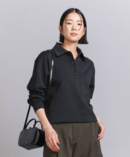 BEAUTY&YOUTH UNITED ARROWS / ビューティー&ユース ユナイテッドアローズ スウェット | コットン裏毛 ショートポロスウェット プルオーバー | 詳細10