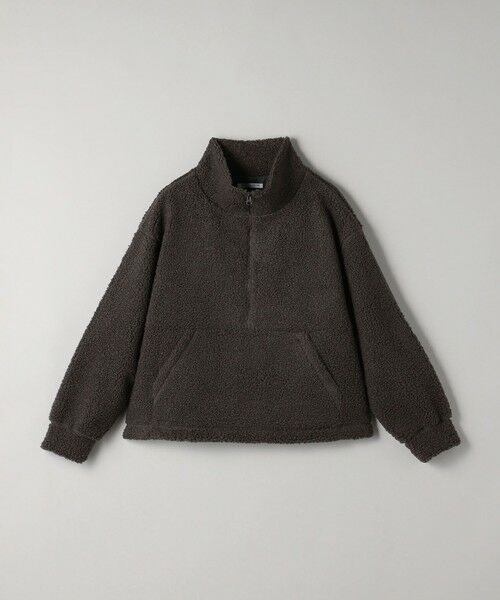 BEAUTY&YOUTH UNITED ARROWS / ビューティー&ユース ユナイテッドアローズ カットソー | ボア ハーフジップ ドロスト プルオーバー | 詳細13