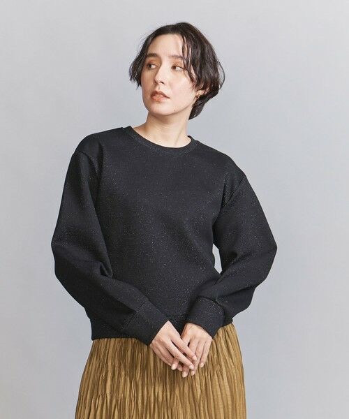 BEAUTY&YOUTH UNITED ARROWS / ビューティー&ユース ユナイテッドアローズ カットソー | ラメダンボール クルーネックトップス | 詳細1