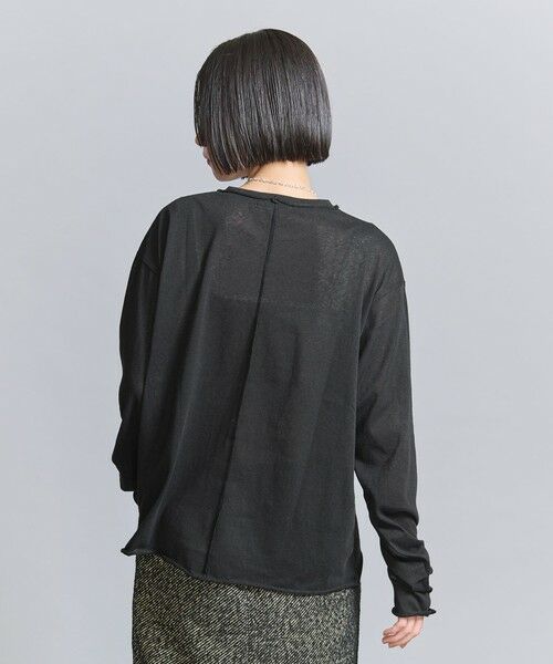 BEAUTY&YOUTH UNITED ARROWS / ビューティー&ユース ユナイテッドアローズ カットソー | 【WEB限定】スラブカットオフ ロングスリーブTシャツ | 詳細8