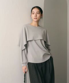BEAUTY&YOUTH UNITED ARROWS / ビューティー&ユース ユナイテッドアローズ カットソー | 【WEB限定 Wardrobe DAILY MINIMAL】ケープフリル レイヤーカットソー