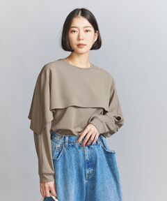 【WEB限定】ケープフリル レイヤーカットソー