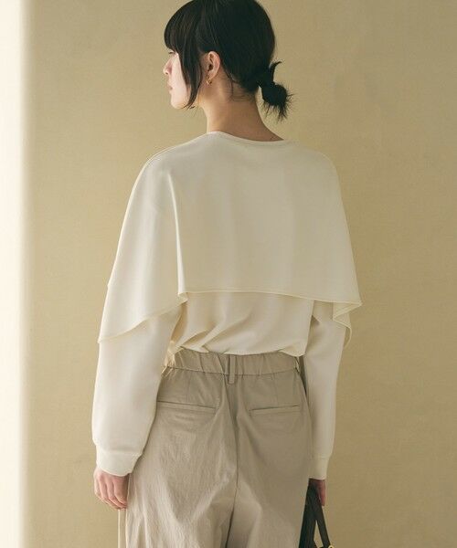 BEAUTY&YOUTH UNITED ARROWS / ビューティー&ユース ユナイテッドアローズ カットソー | 【WEB限定 Wardrobe DAILY MINIMAL】ケープフリル レイヤーカットソー | 詳細4