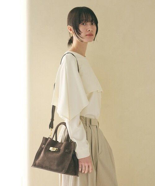 BEAUTY&YOUTH UNITED ARROWS / ビューティー&ユース ユナイテッドアローズ カットソー | 【WEB限定 Wardrobe DAILY MINIMAL】ケープフリル レイヤーカットソー | 詳細5