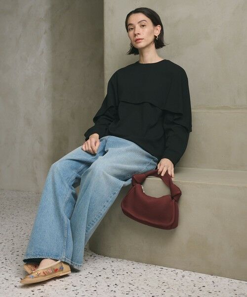 BEAUTY&YOUTH UNITED ARROWS / ビューティー&ユース ユナイテッドアローズ カットソー | 【WEB限定 Wardrobe DAILY MINIMAL】ケープフリル レイヤーカットソー | 詳細12