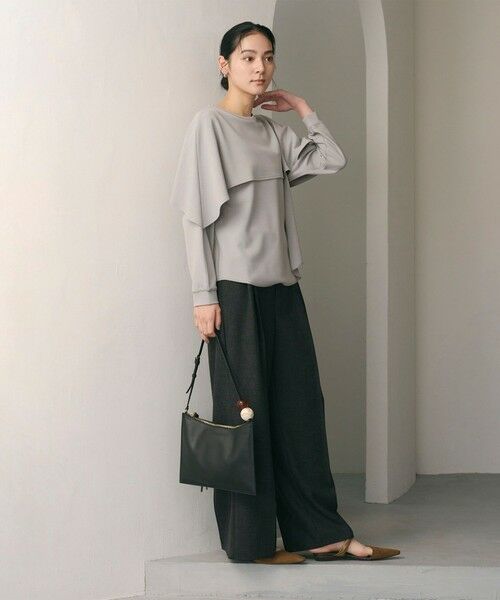BEAUTY&YOUTH UNITED ARROWS / ビューティー&ユース ユナイテッドアローズ カットソー | 【WEB限定 Wardrobe DAILY MINIMAL】ケープフリル レイヤーカットソー | 詳細16