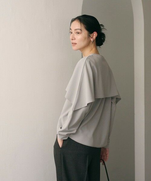 BEAUTY&YOUTH UNITED ARROWS / ビューティー&ユース ユナイテッドアローズ カットソー | 【WEB限定 Wardrobe DAILY MINIMAL】ケープフリル レイヤーカットソー | 詳細16