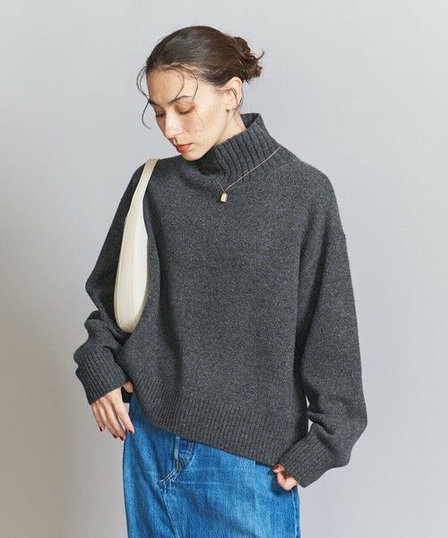 BEAUTY&YOUTH UNITED ARROWS / ビューティー&ユース ユナイテッドアローズ ニット・セーター | ウールカシミヤ アクアタートルネックニット | 詳細6