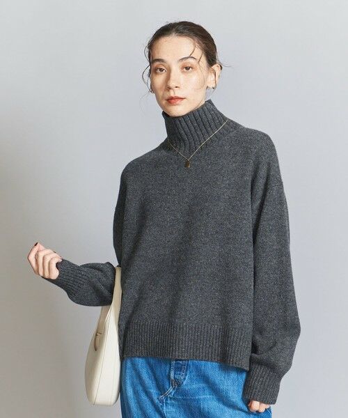 BEAUTY&YOUTH UNITED ARROWS / ビューティー&ユース ユナイテッドアローズ ニット・セーター | ウールカシミヤ アクアタートルネックニット | 詳細7