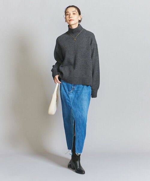 BEAUTY&YOUTH UNITED ARROWS / ビューティー&ユース ユナイテッドアローズ ニット・セーター | ウールカシミヤ アクアタートルネックニット | 詳細8