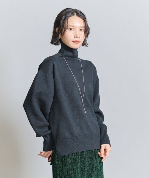 BEAUTY&YOUTH UNITED ARROWS / ビューティー&ユース ユナイテッドアローズ ニット・セーター | コットンカシミヤ ミラノリブニット タートル -ウォッシャブル- | 詳細16